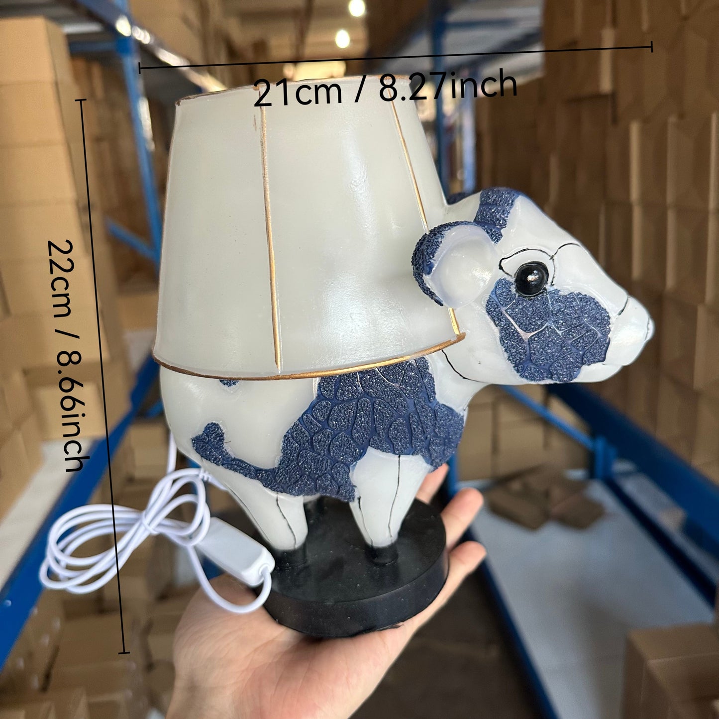 Martina™ | Lámpara Vaca en Vidrio de Colores