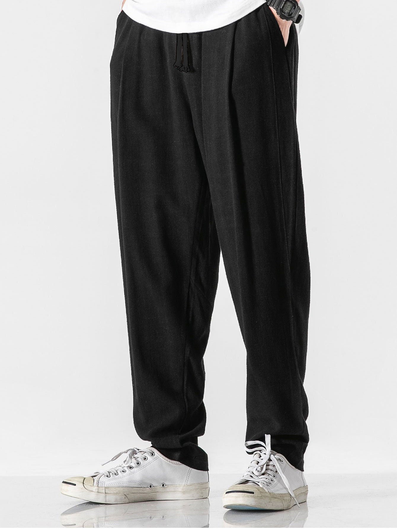 Léo™ | Pantalon Harem en Lin et Coton Relax Fit