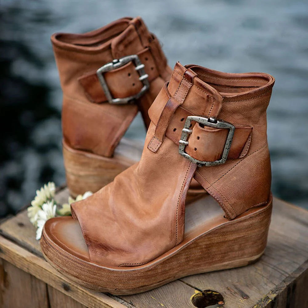 Léandra™ - Sandales artisanales en cuir premium