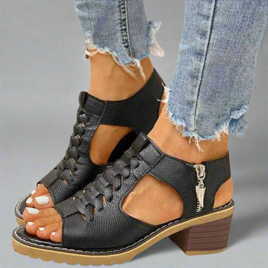 Hélène™ - Sandales orthopédiques avec confort de talon premium