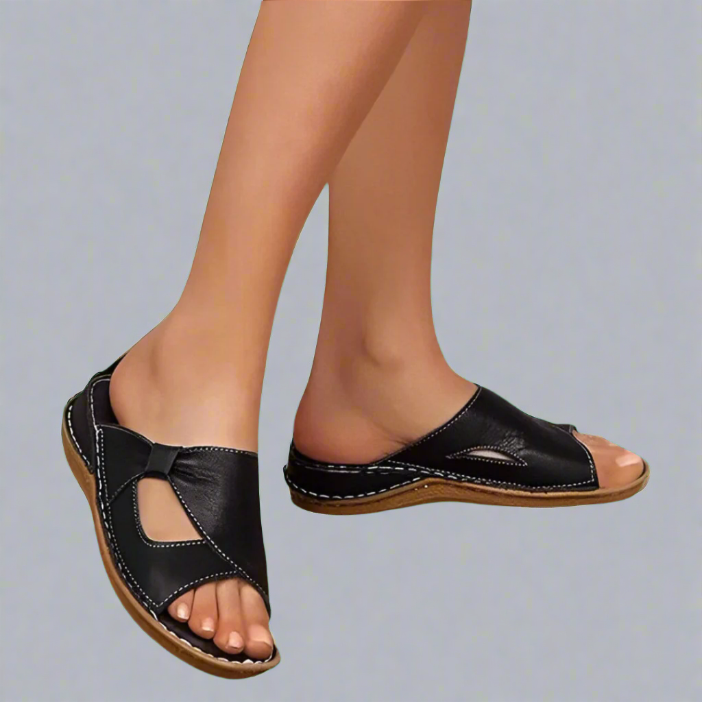 Amandine™ - Sandales orthopédiques avec semelle antidérapante premium