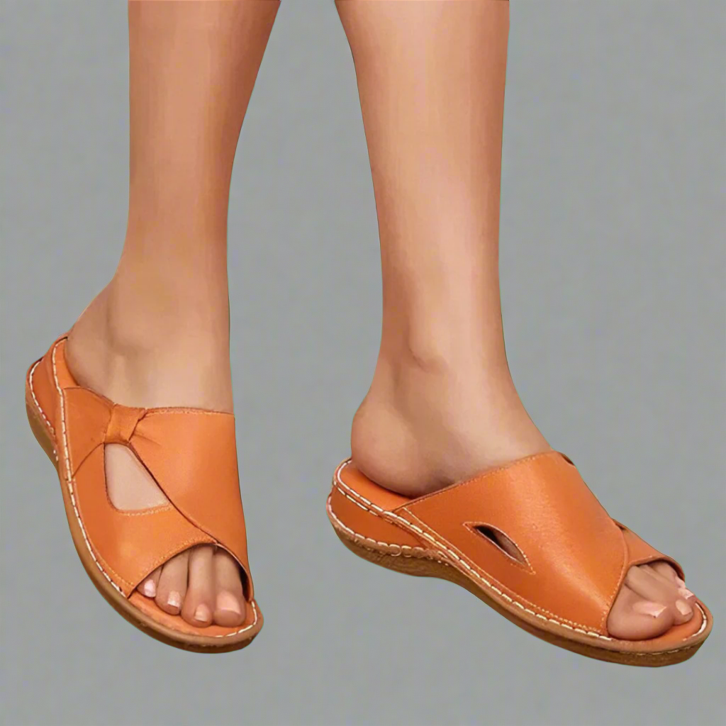 Amandine™ - Sandales orthopédiques avec semelle antidérapante premium