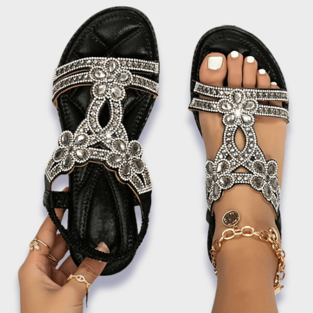 Céline™ - Sandales Boho orthopédiques en matériaux premium