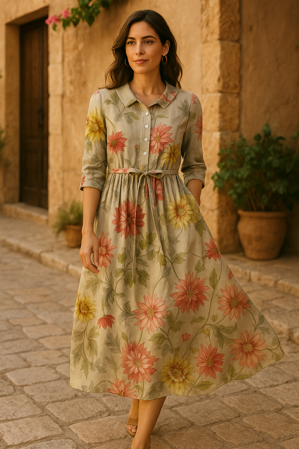 Sofía™ | Vestido Floral Vintage con Toque Moderno