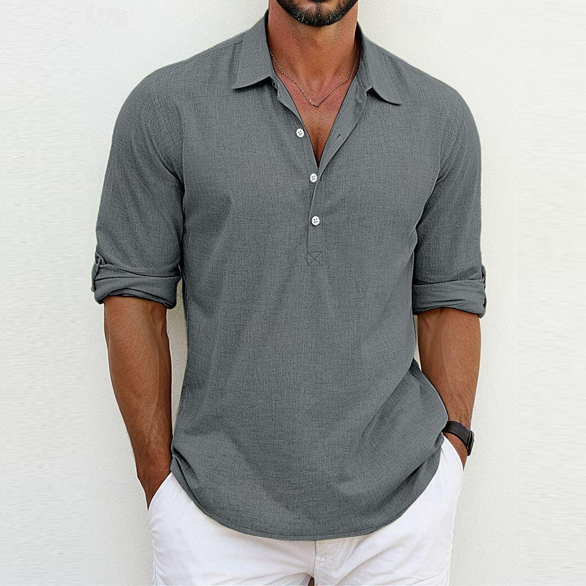 Romain™ - Chemise classique en coton