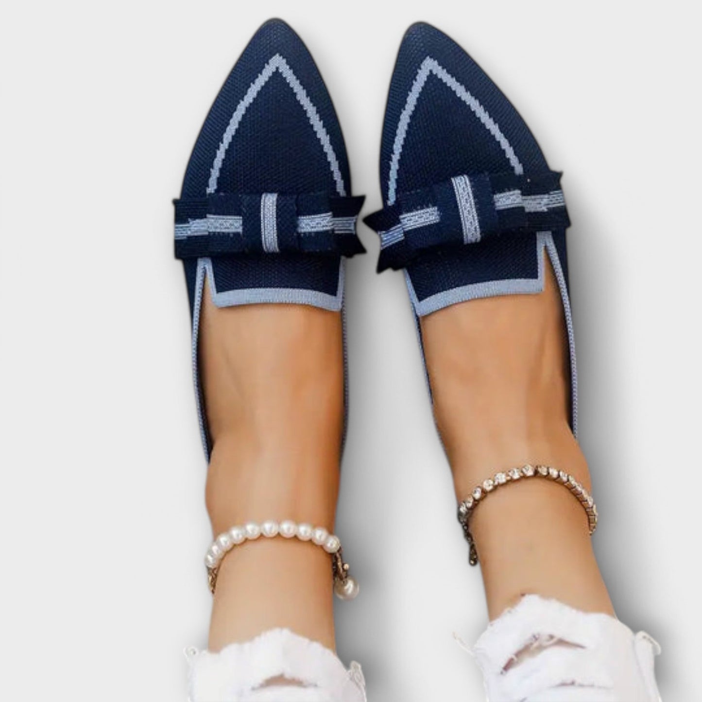 Clara™ - Chaussures plates pour femmes avec design noué