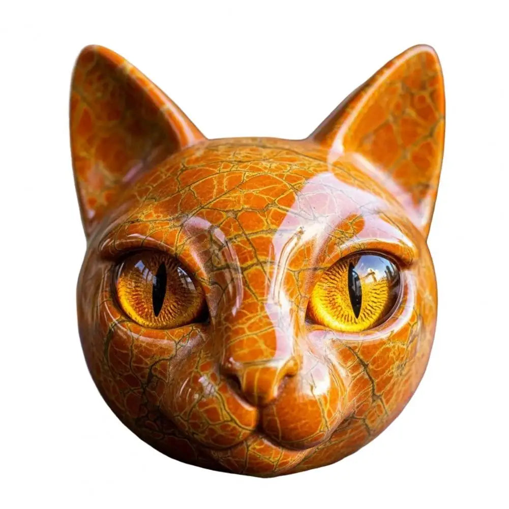 Aritz™ | Escultura Felina Mística en Estilo Mármol