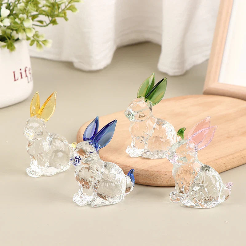 Noa™ | Escultura de Conejito en Cristal Luminoso