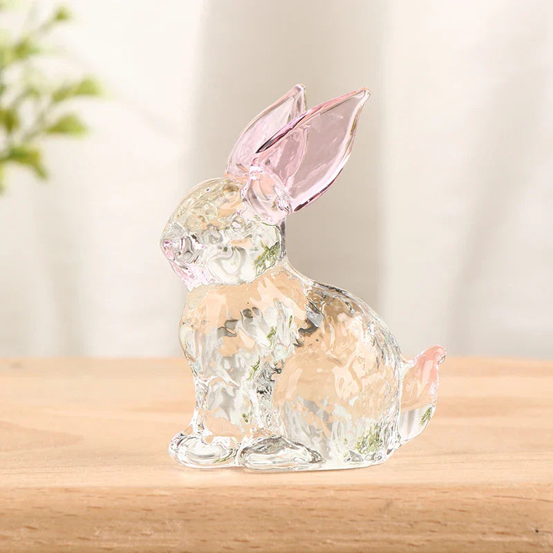 Noa™ | Escultura de Conejito en Cristal Luminoso
