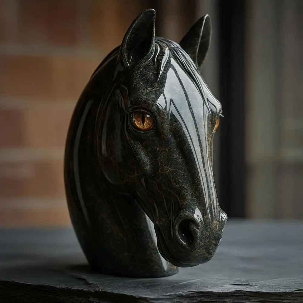 Adrián™ | Escultura Animal en Estilo Mármol Místico