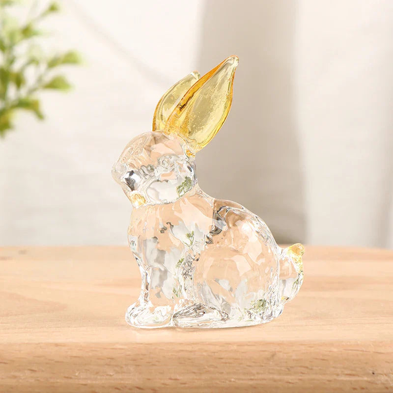 Noa™ | Escultura de Conejito en Cristal Luminoso