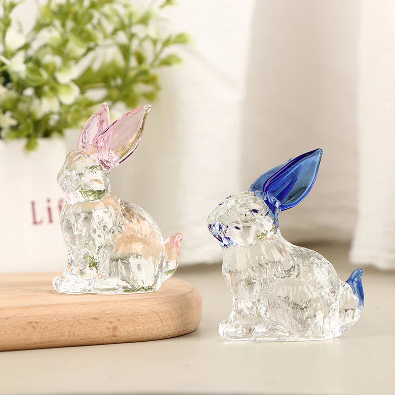 Noa™ | Escultura de Conejito en Cristal Luminoso