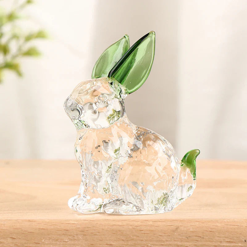 Noa™ | Escultura de Conejito en Cristal Luminoso
