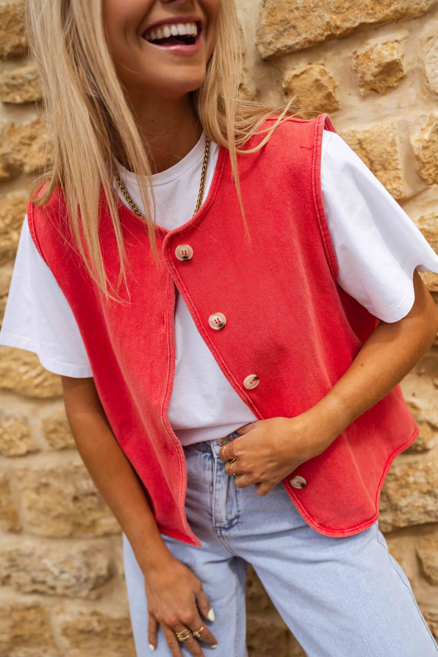Léna™ | Gilet d’Été Structuré et Polyvalent