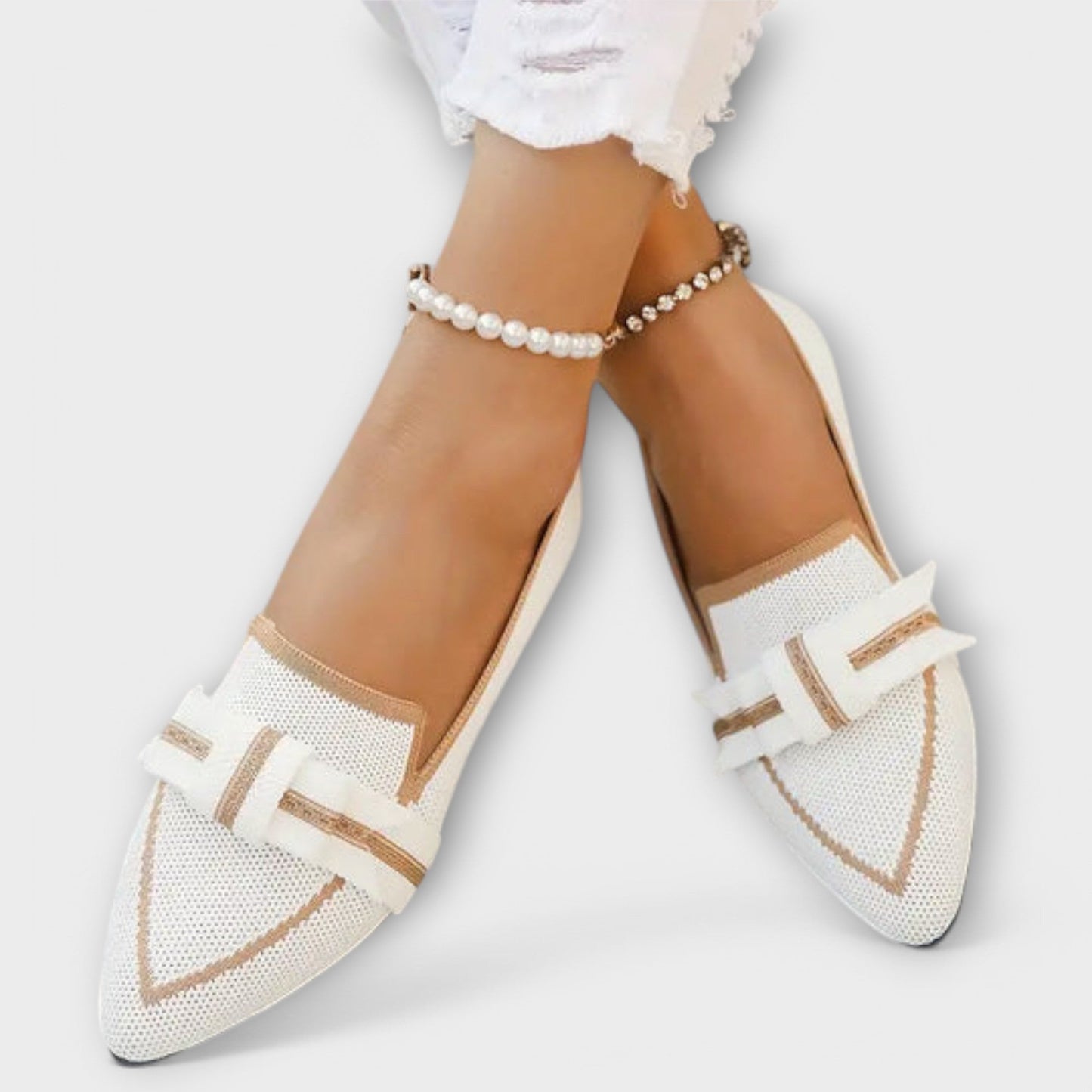 Clara™ - Chaussures plates pour femmes avec design noué