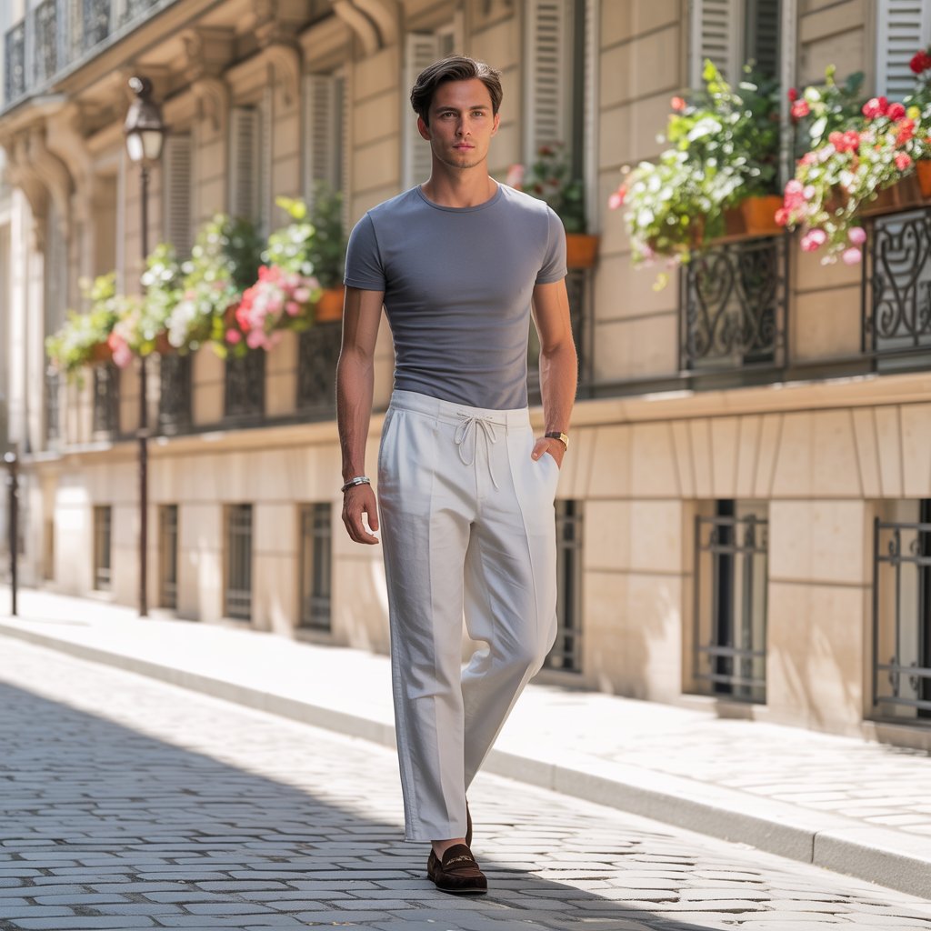 Sévérin™ | Pantalon en lin léger coupe ajustée