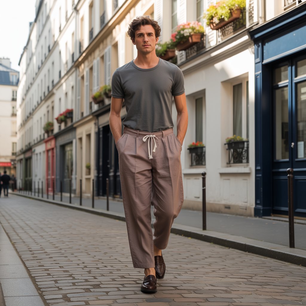 Sévérin™ | Pantalon en lin léger coupe ajustée