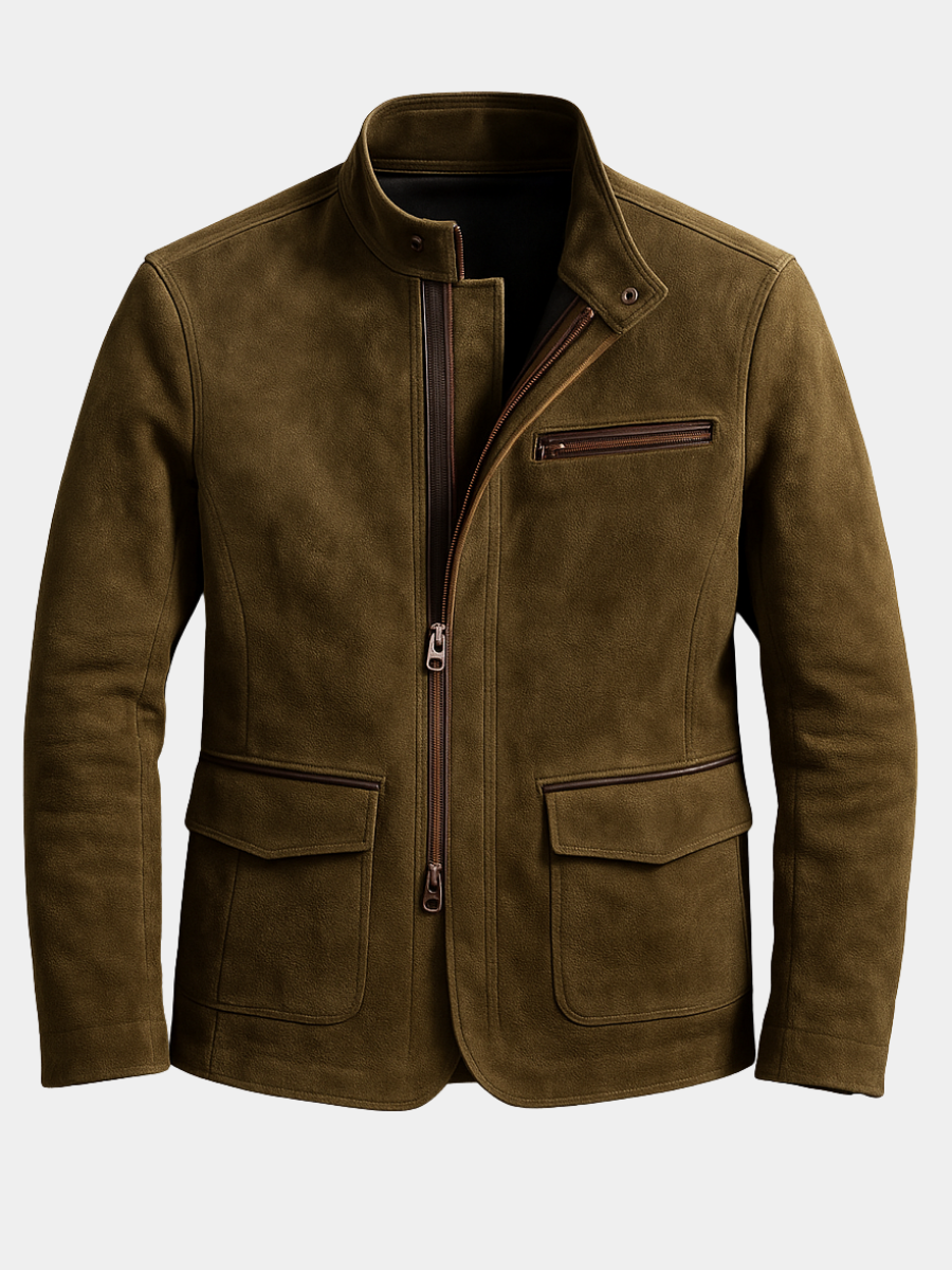 Mateo™ | Chaqueta de Ante Elegante para Hombre