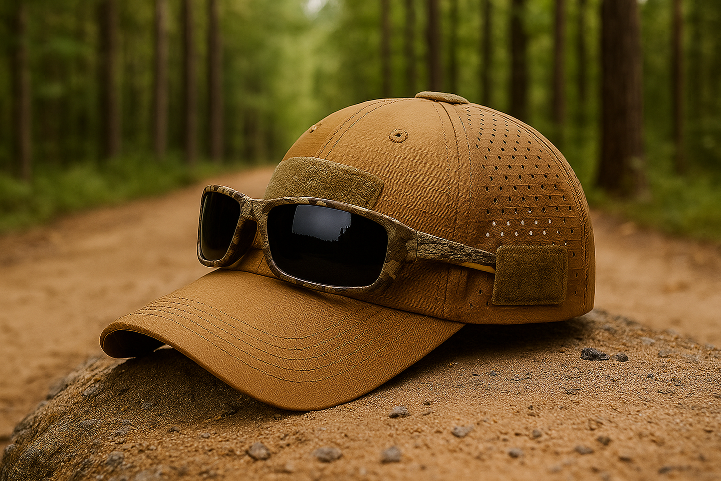Maxence™ | Casquette camouflage avec lunettes – pratique et stylée