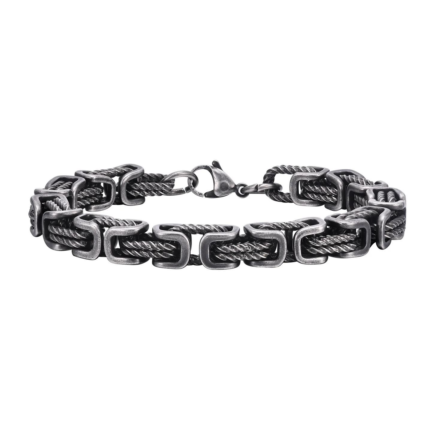 Noé™ | Bracelet tressé en acier poli