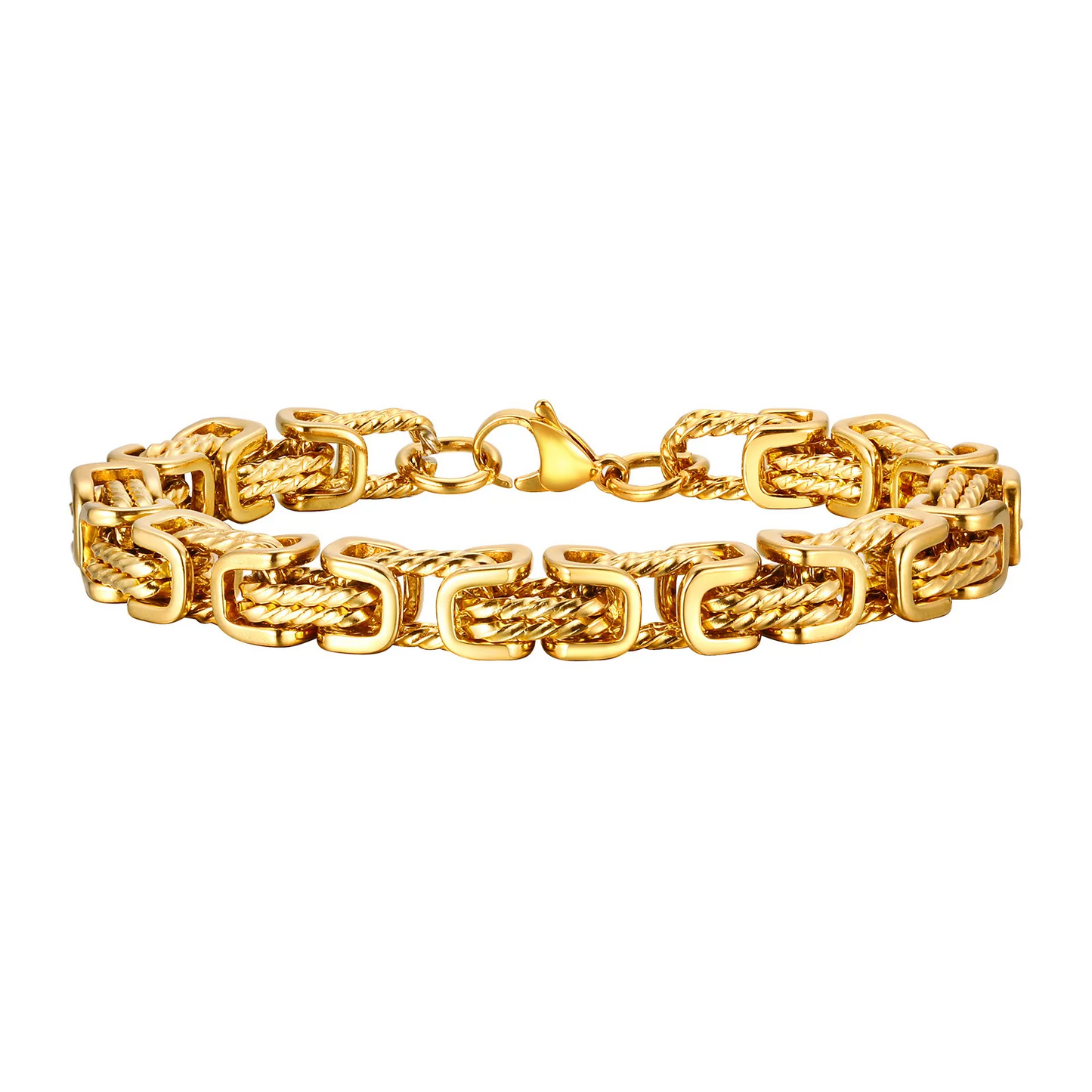Noé™ | Bracelet tressé en acier poli