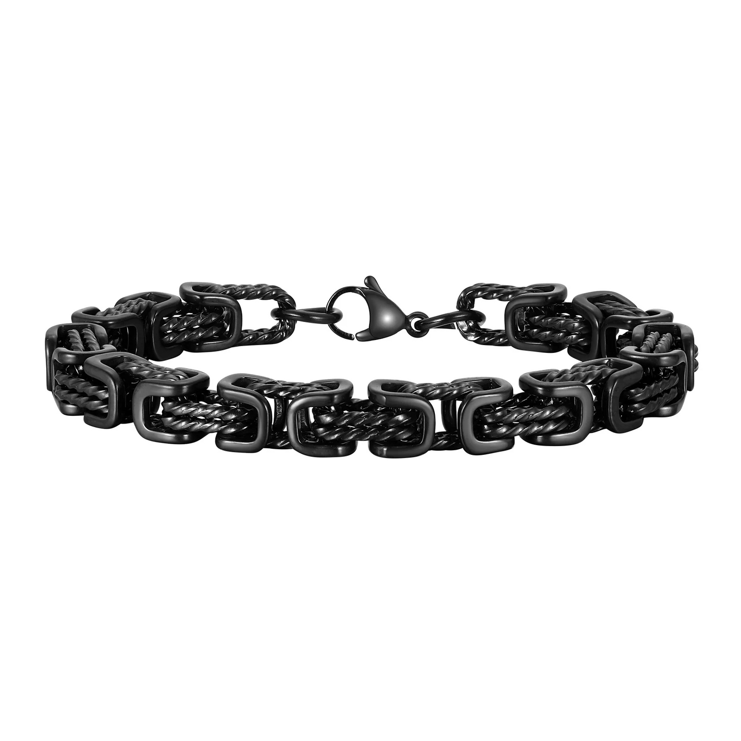 Noé™ | Bracelet tressé en acier poli