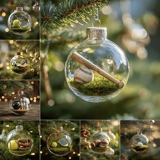 Álvaro™ | Esfera navideña de cristal