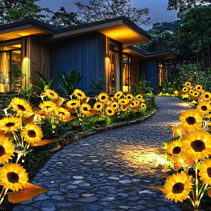 Soline™ | Lampes solaires décoratives tournesol