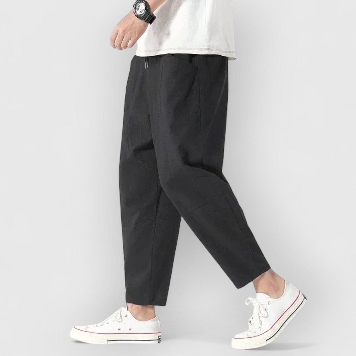 Noé™ | Pantalon cropped en lin respirant pour homme