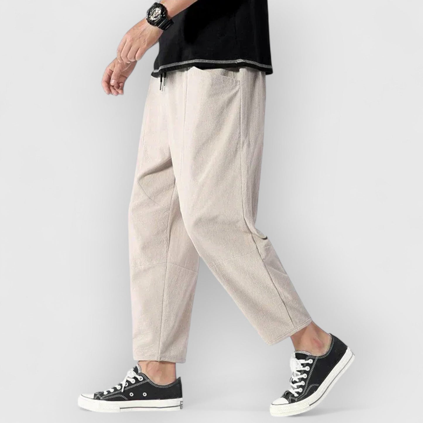 Noé™ | Pantalon cropped en lin respirant pour homme
