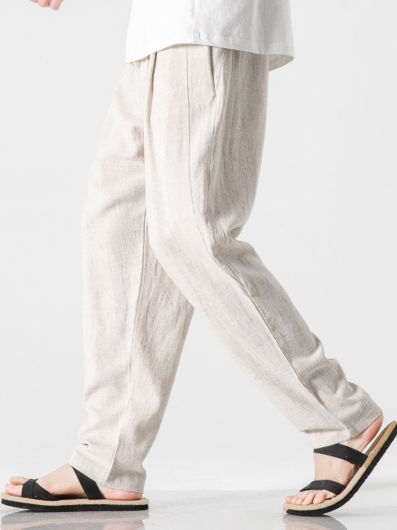 Léo™ | Pantalon Harem en Lin et Coton Relax Fit