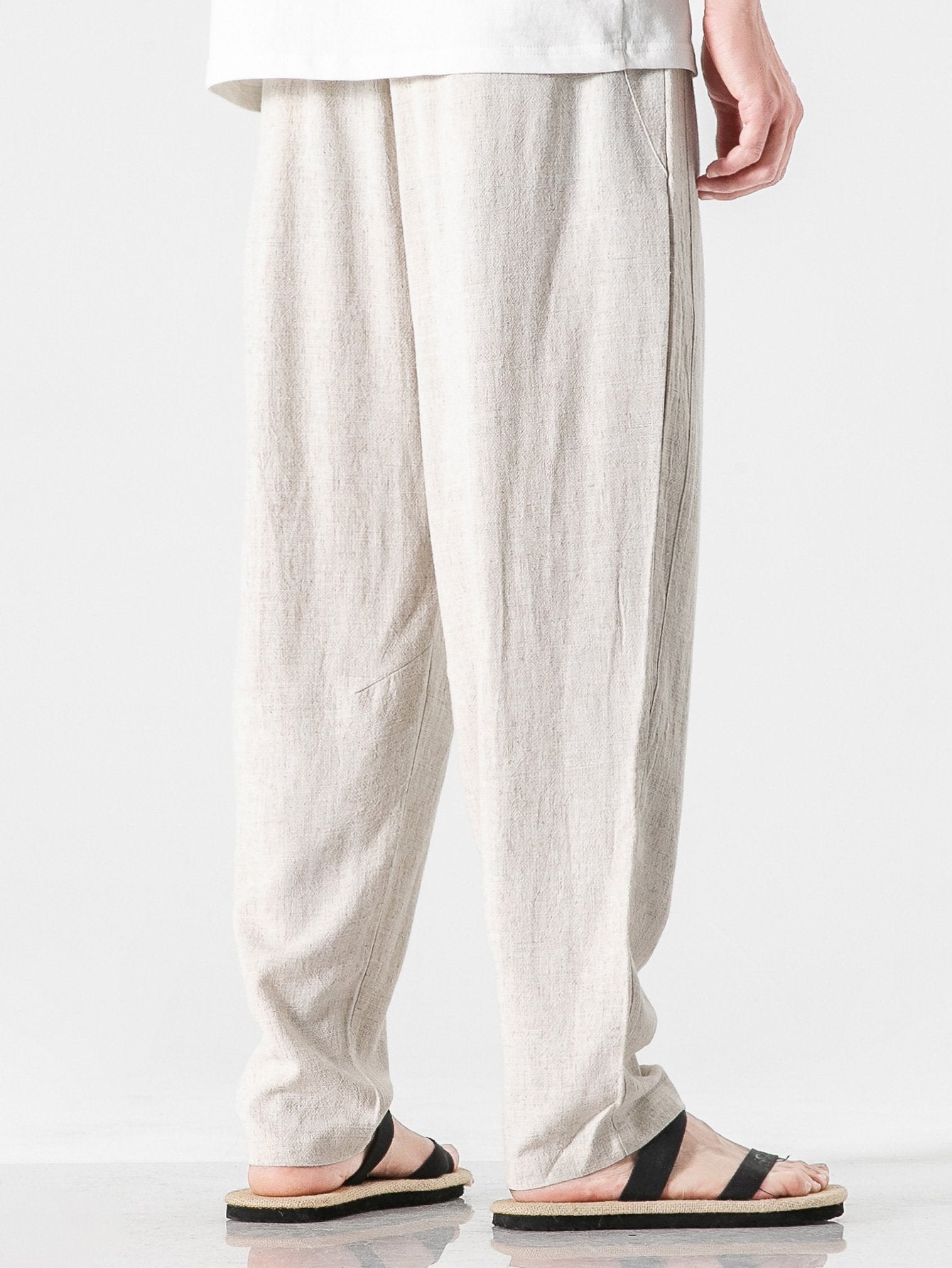 Léo™ | Pantalon Harem en Lin et Coton Relax Fit