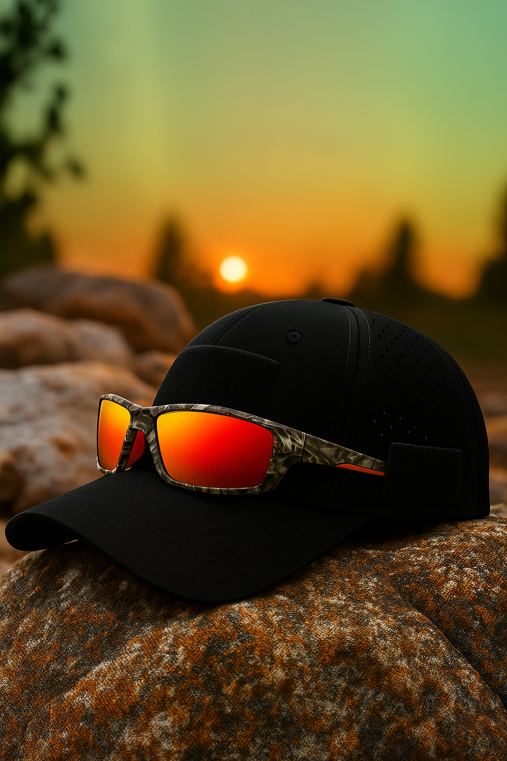 Maxence™ | Casquette camouflage avec lunettes – pratique et stylée