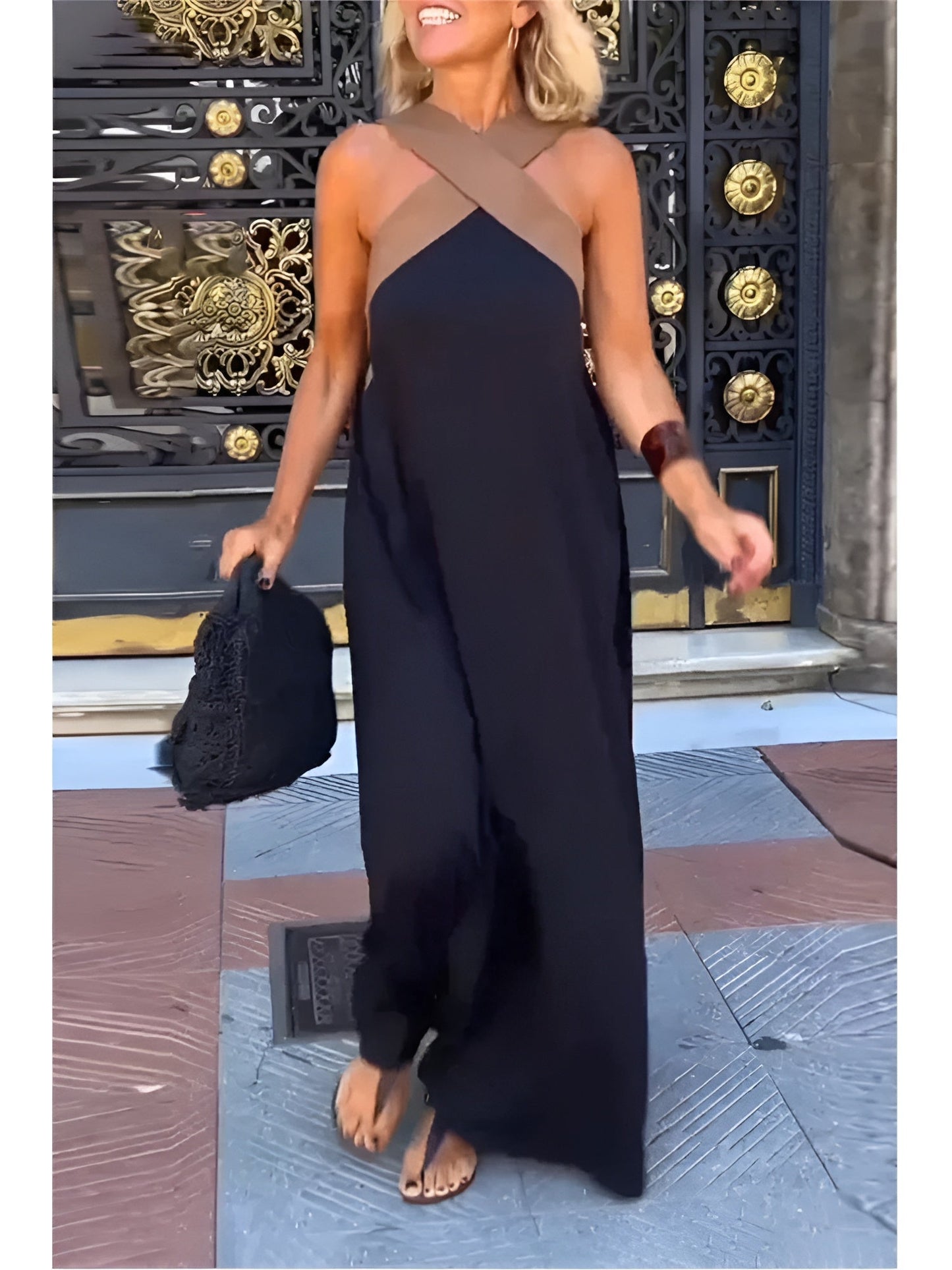 Solène™ | Robe Longue Croisée Légère et Élégante