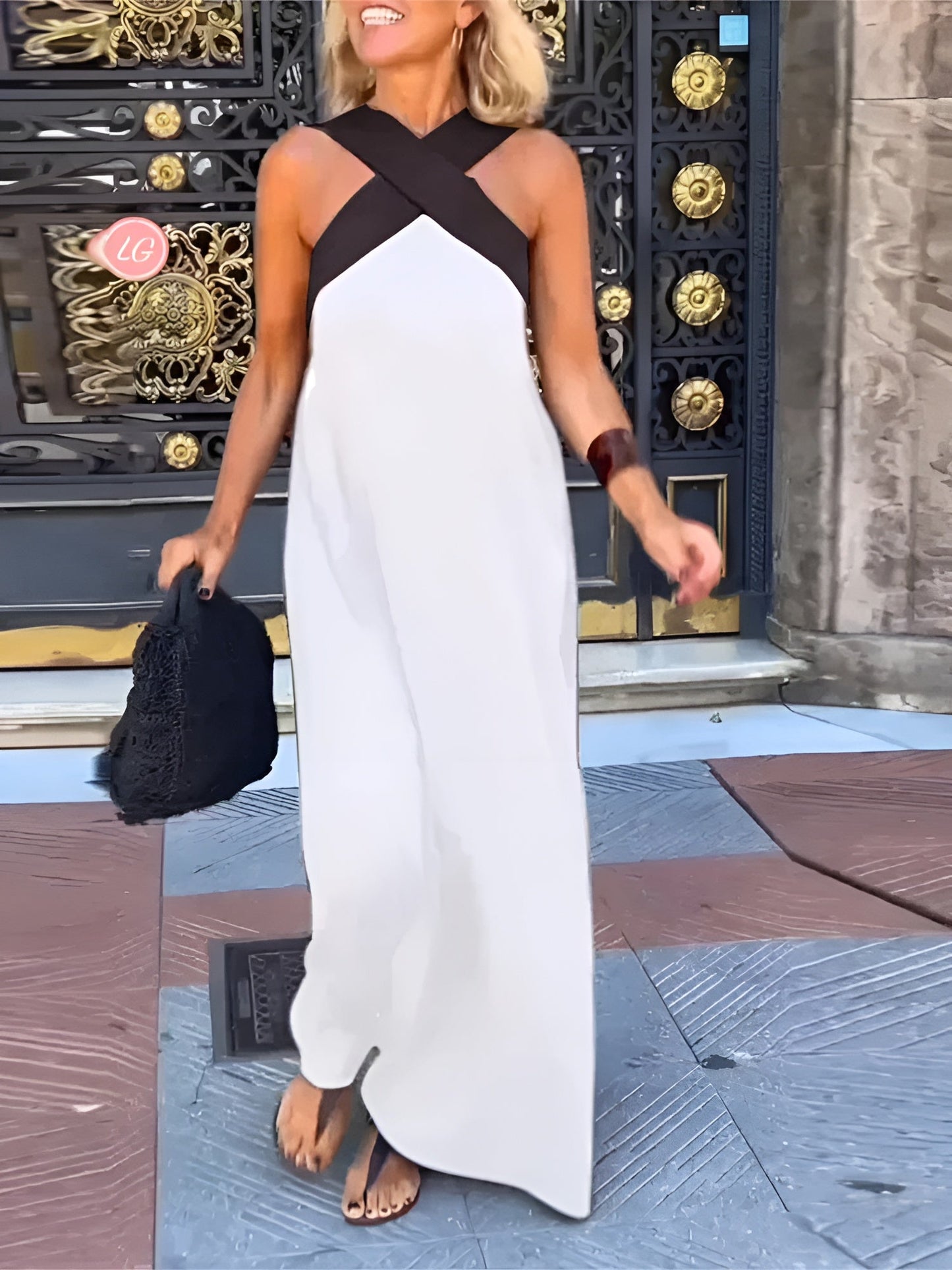 Solène™ | Robe Longue Croisée Légère et Élégante