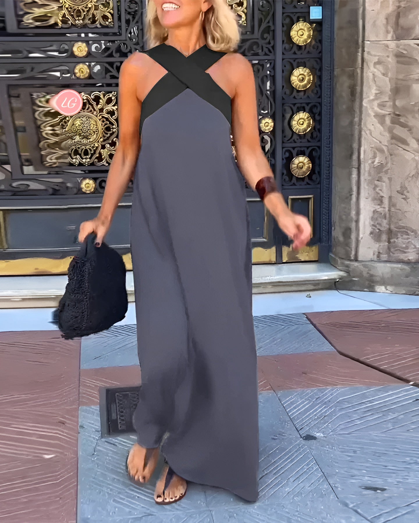 Solène™ | Robe Longue Croisée Légère et Élégante