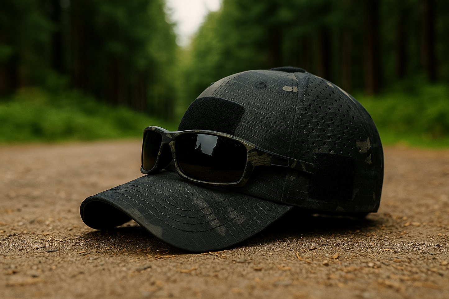Maxence™ | Casquette camouflage avec lunettes – pratique et stylée