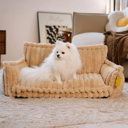 Amalia™ | Sofá Ortopédico de Pluche para Mascotas