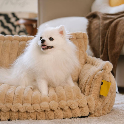 Amalia™ | Sofá Ortopédico de Pluche para Mascotas