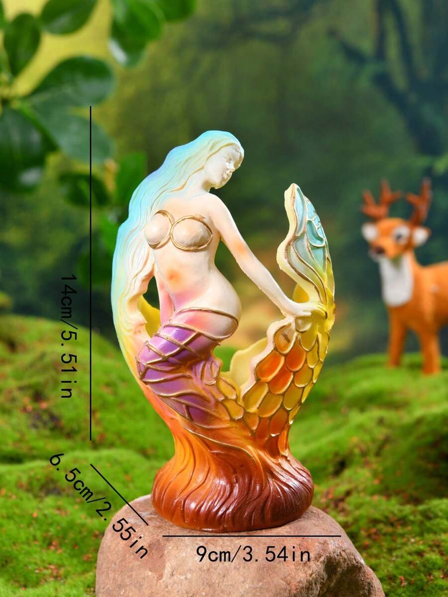 Valeria™ | Lámpara de Búho y Sirena en Vidrio de Colores