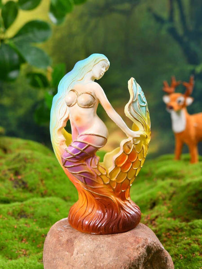 Valeria™ | Lámpara de Búho y Sirena en Vidrio de Colores