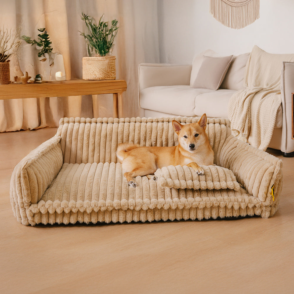 Amalia™ | Sofá Ortopédico de Pluche para Mascotas