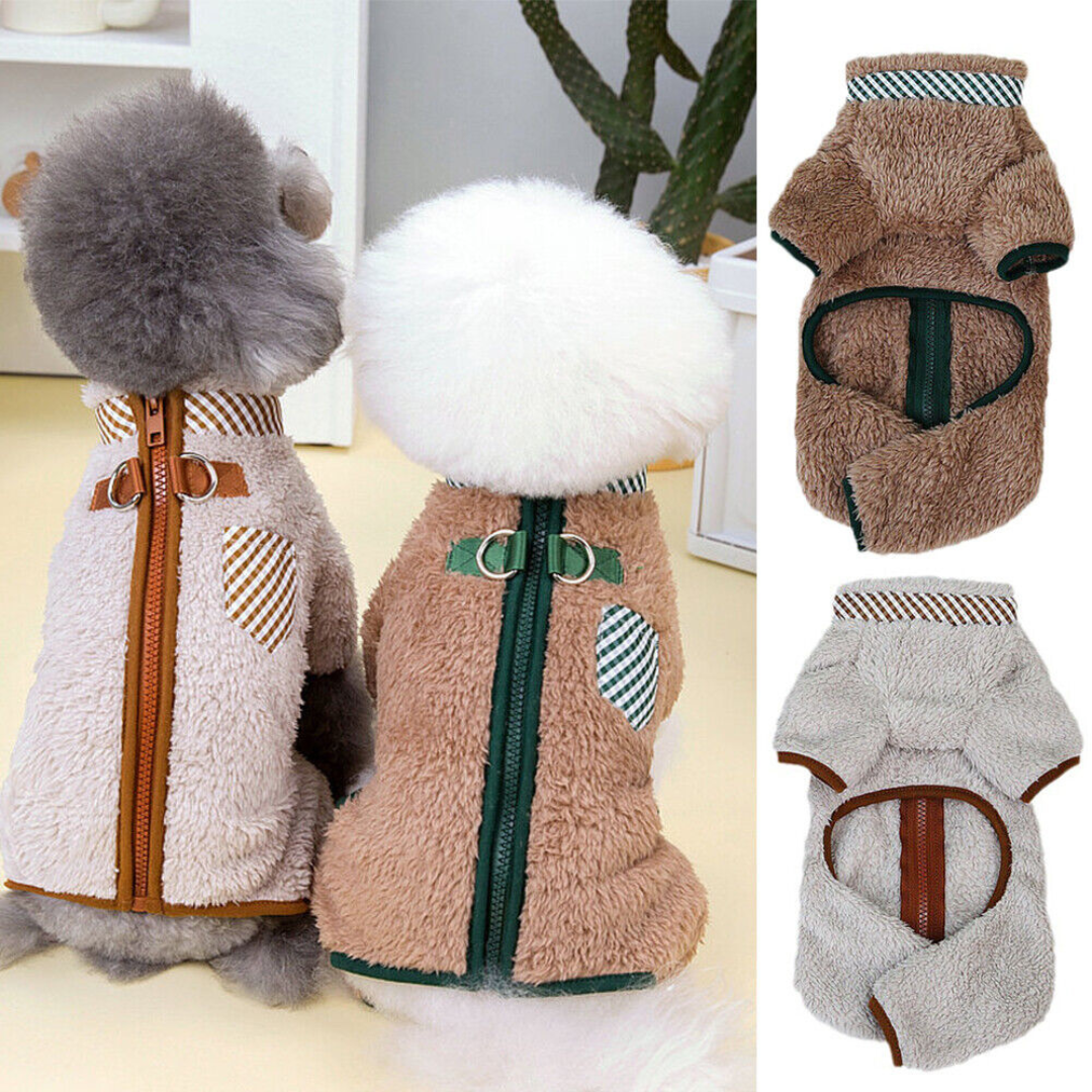 Élodie™ | Abrigo Invernal de Pluche para Perros Pequeños