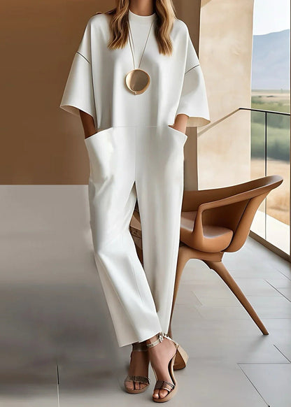Lucía™ | Mono Minimalista de Elegancia Relajada