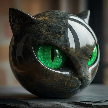 Noa™ | Escultura Felina Mística en Mármol-Estilo