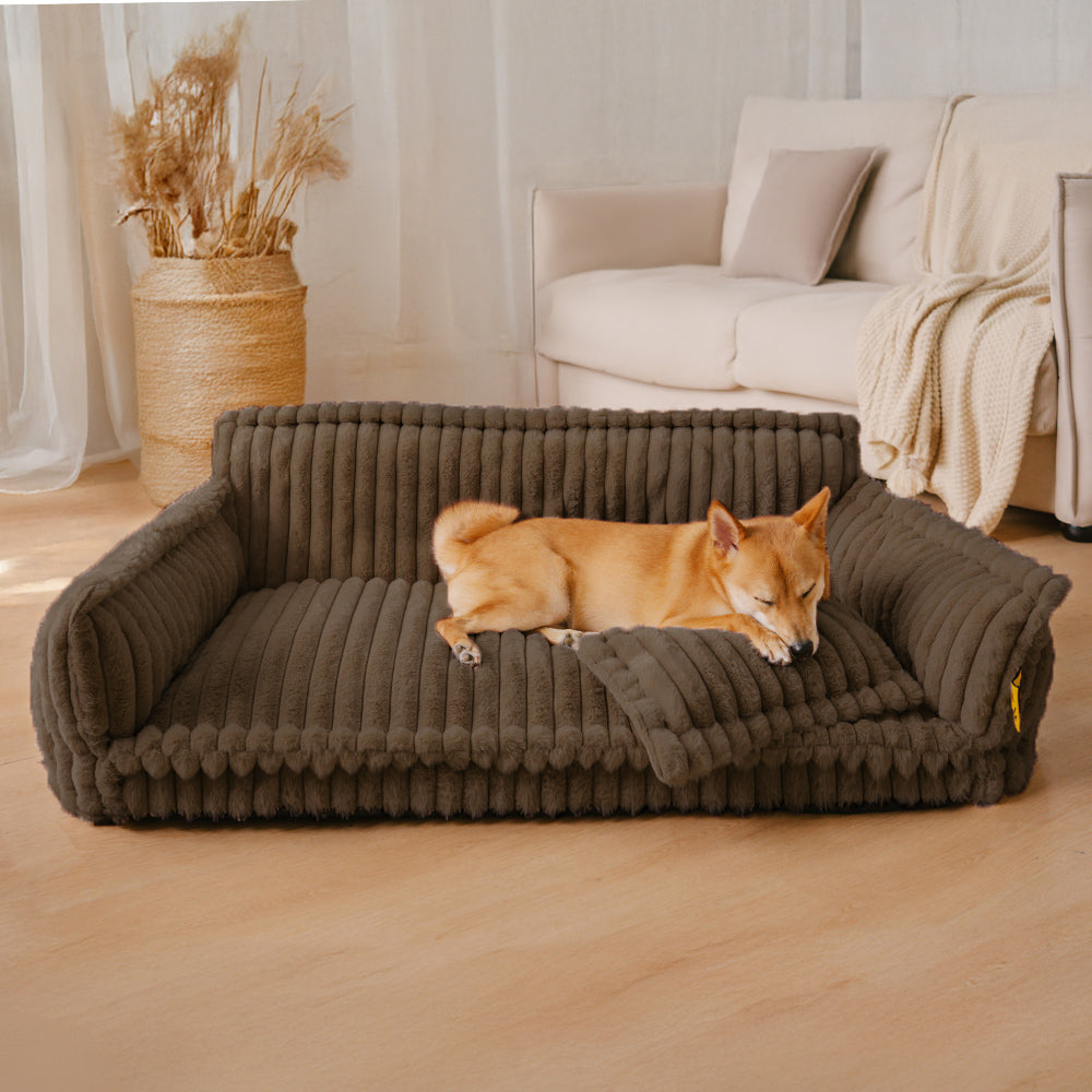 Amalia™ | Sofá Ortopédico de Pluche para Mascotas