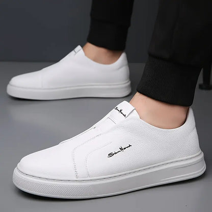 Zapatillas de piel