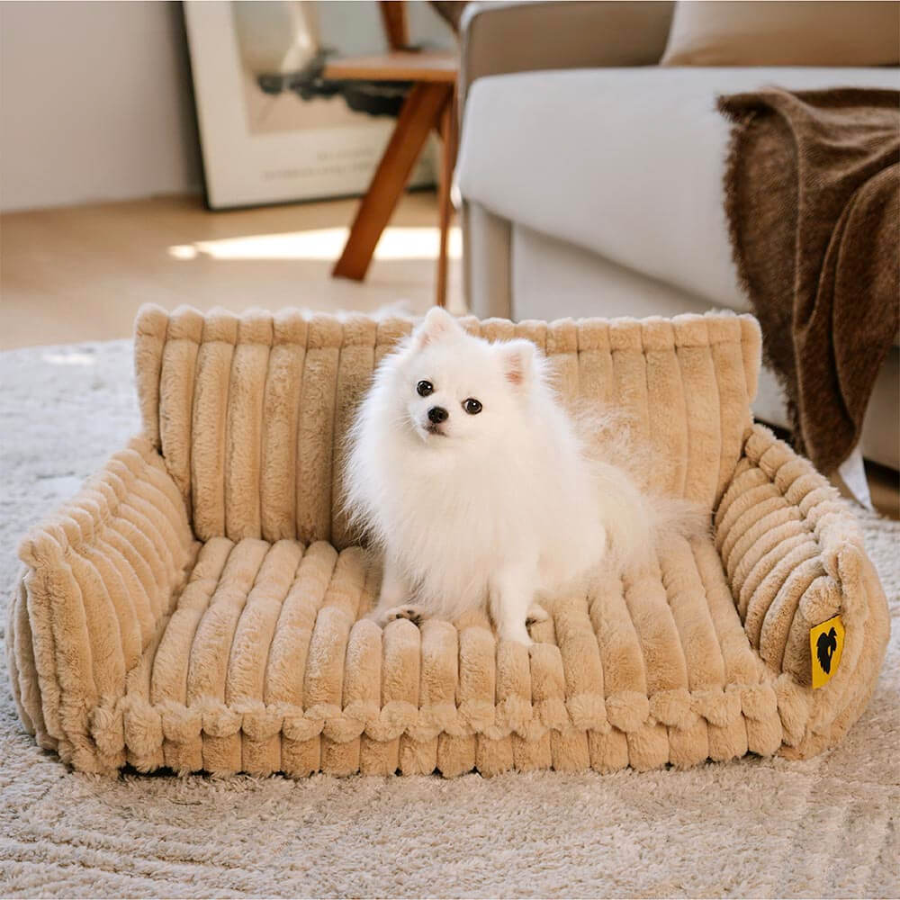Amalia™ | Sofá Ortopédico de Pluche para Mascotas