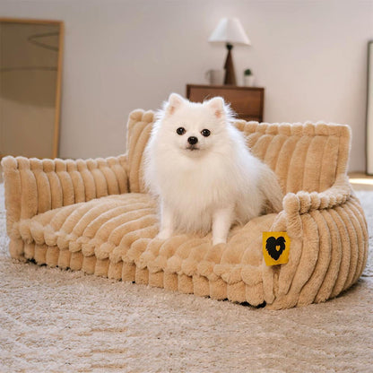 Amalia™ | Sofá Ortopédico de Pluche para Mascotas