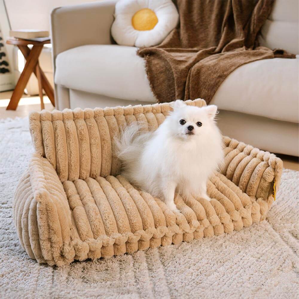 Amalia™ | Sofá Ortopédico de Pluche para Mascotas